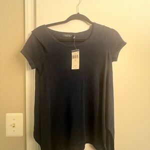 NWT Lauren Navy Short Sleeve Tee